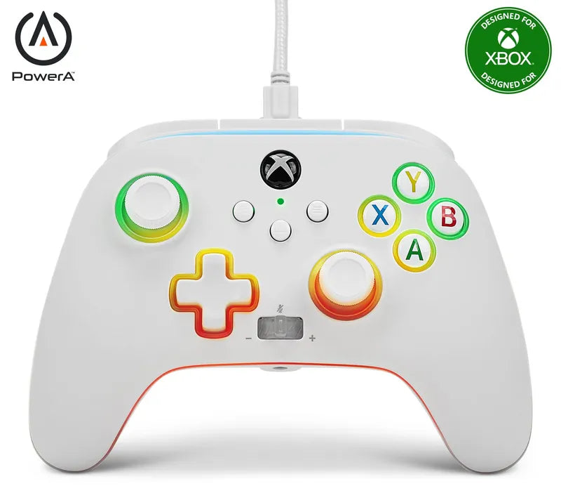 PowerA XBX ENWIRED CONTROLLER SPECTRA WHITE - SevenTwentyOne