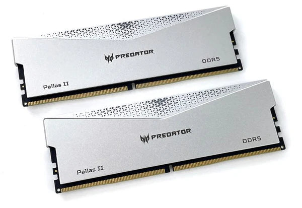 Acer PALLAS II DDR5 Heat-sink (6000/6600mhz) (Black/Sliver) - SevenTwentyOne
