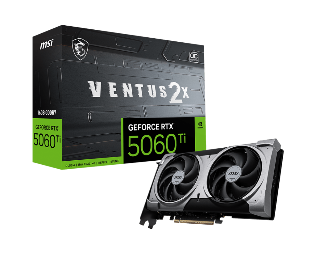 MSI GeForce RTX™ 5060 Ti 16G VENTUS 2X OC PLUS - SevenTwentyOne