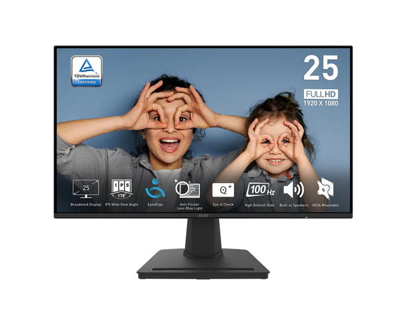 MSI Pro MP25225" FHD 100Hz Monitor with built-in speaker HDMI Cable - SevenTwentyOne