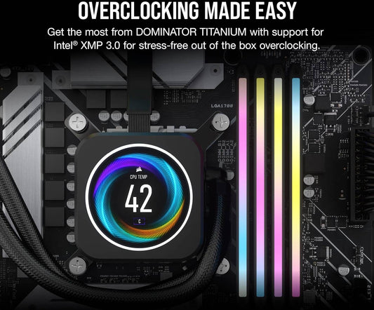 Corsair DOMINATOR TITANIUM RGB DDR5 (For AMD Expo) (6000mhz) (Black Only) - SevenTwentyOne