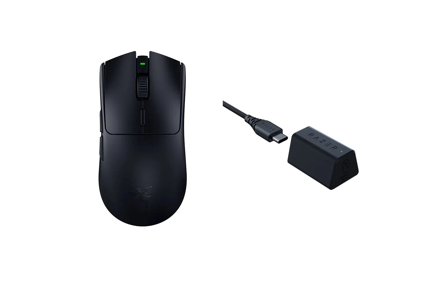 RazerDeathAdderV3 Pro＋HyperPollingDongle Razer DeathAdder V3 Pro Wireless Ergonomic Esports Mouse