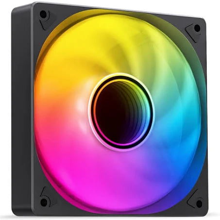 Jonsbo SL-120 12CM PWM RGB Fan (黑/白) (正葉/反葉) - SevenTwentyOne