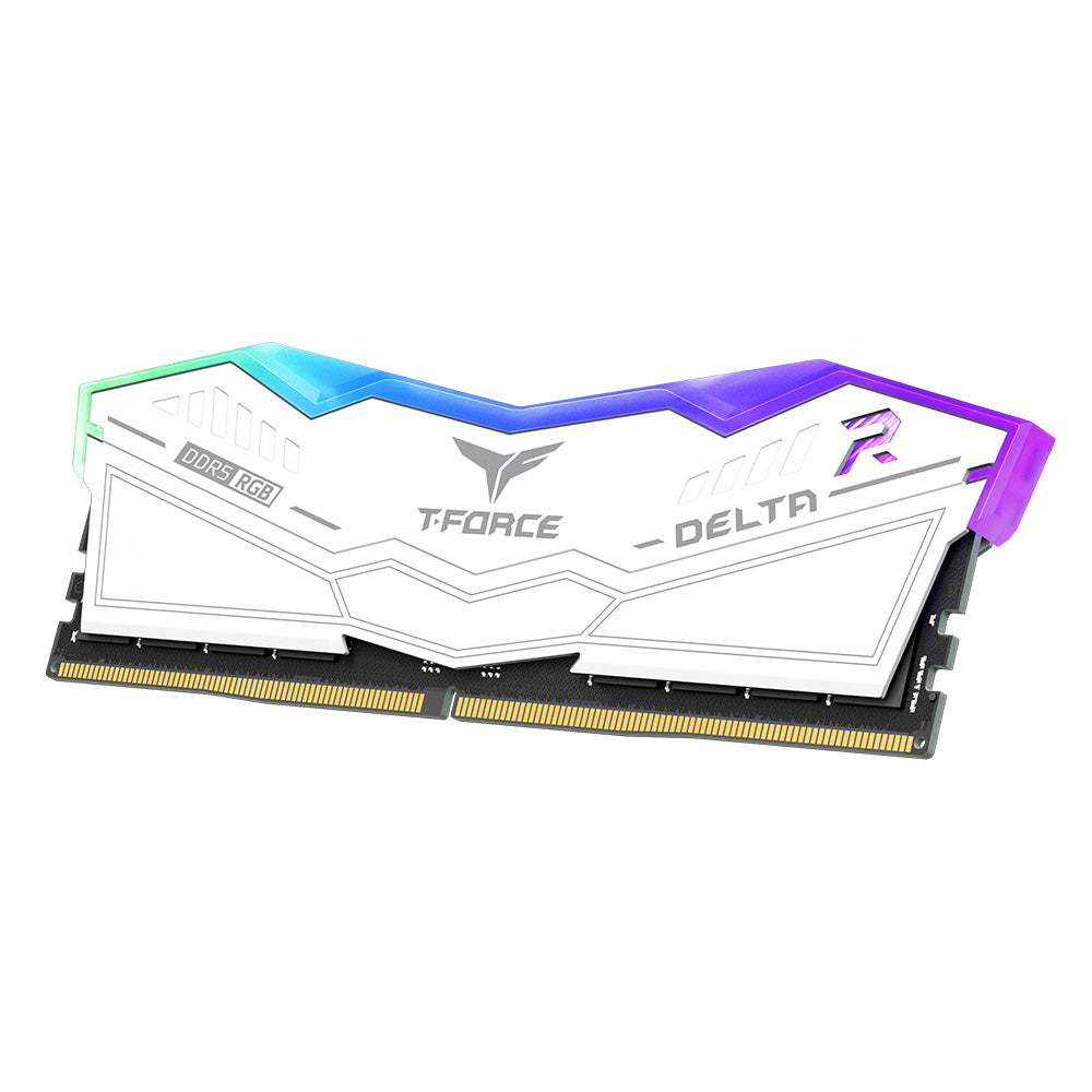 Team T-Force Delta RGB DDR5 (5600mhz/6000mhz/7200mhz) (Black/White) - SevenTwentyOne