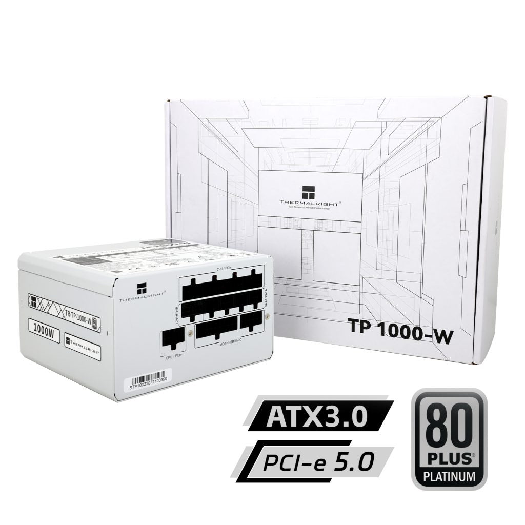 Thermalright TP1000 White 1000w ATX3.0 PCIe5.0 80 plus Platinum Fully Modular