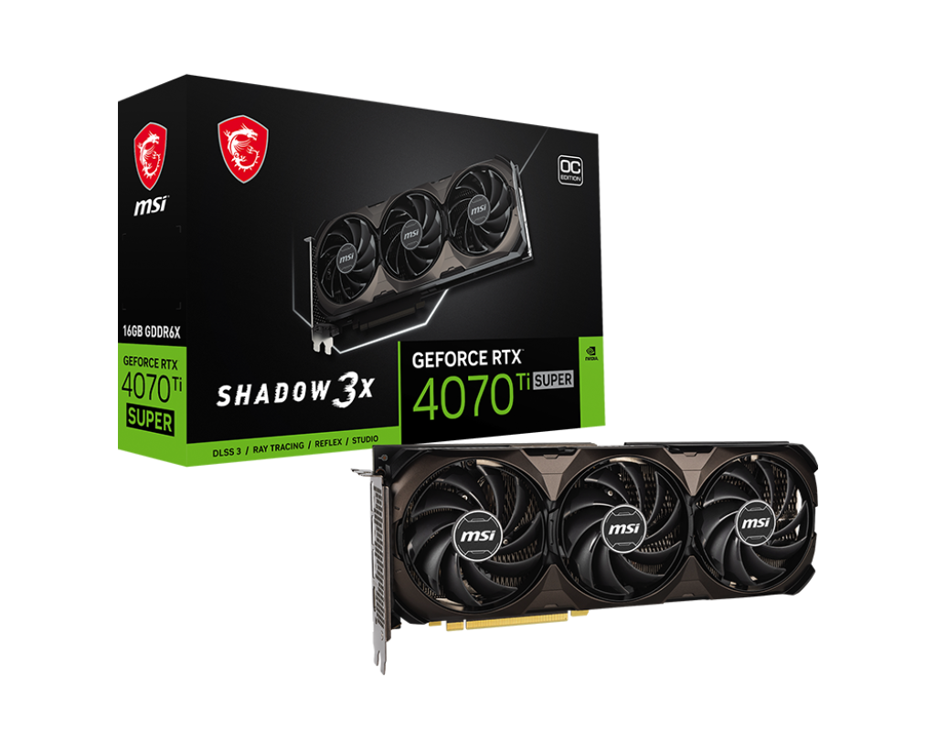 MSI RTX 4070 Ti SUPER 16G SHADOW 3X OC