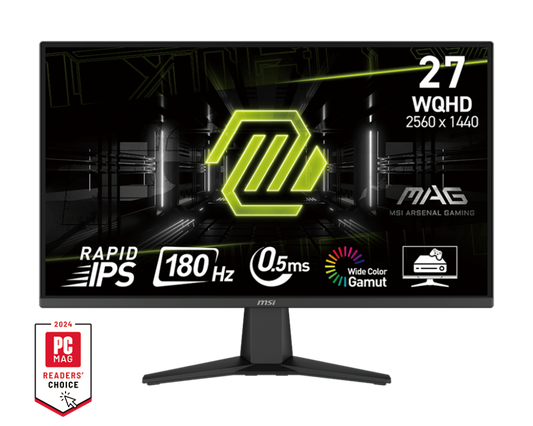MSI MAG 275QF 電競顯示器[27Inch/2K/ 180Hz/ 0.5ms/ Rapid IPS]