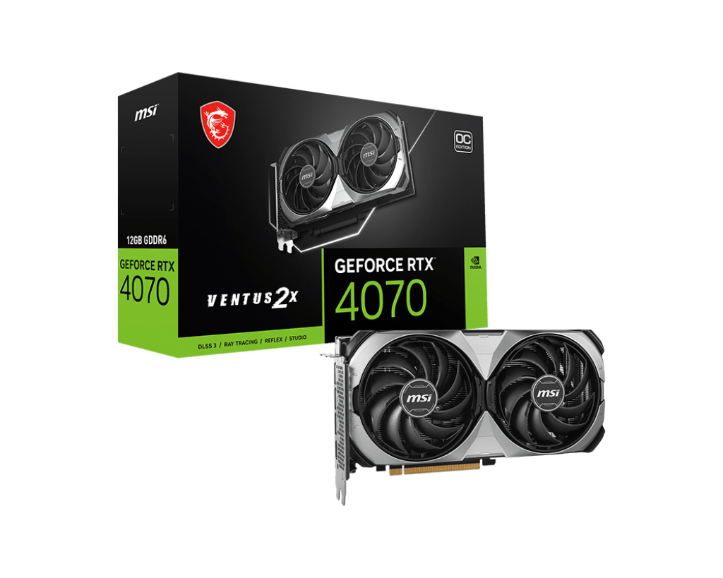 MSI RTX 4070 VENTUS 2X E1 12G OC