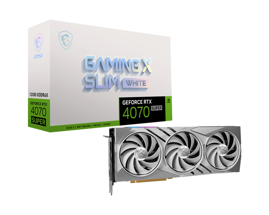 MSI RTX 4070 SUPER 12G GAMING X SLIM WHITE