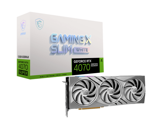 MSI RTX 4070 SUPER 12G GAMING X SLIM WHITE