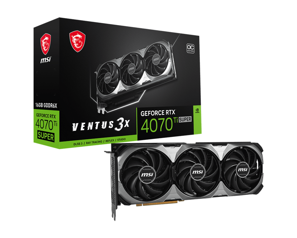 MSI RTX 4070 Ti SUPER 16G VENTUS 3X OC