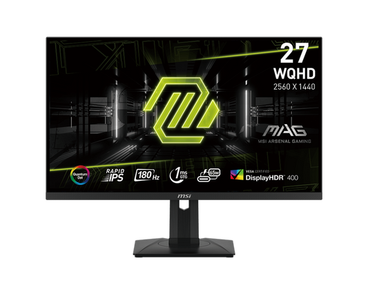 MSI MAG274QRF-QD E2電競顯示器[27Inch/ 量子點/2K/ 180Hz/ 1ms/ HDR400]