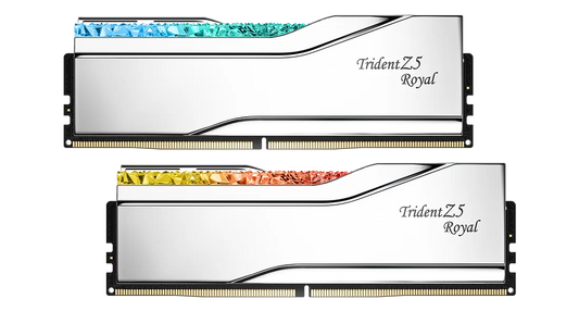 Gskill Trident Z5 Royal RGB Heatsink (6400mhz/7200mhz/8000mhz/8400mhz) (Gold/Silver)