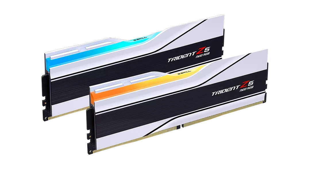 Gskill Trident Z5 RGB Neo Heatsink (For AMD Expo) (6000mhz/6400mhz) (Black/White)