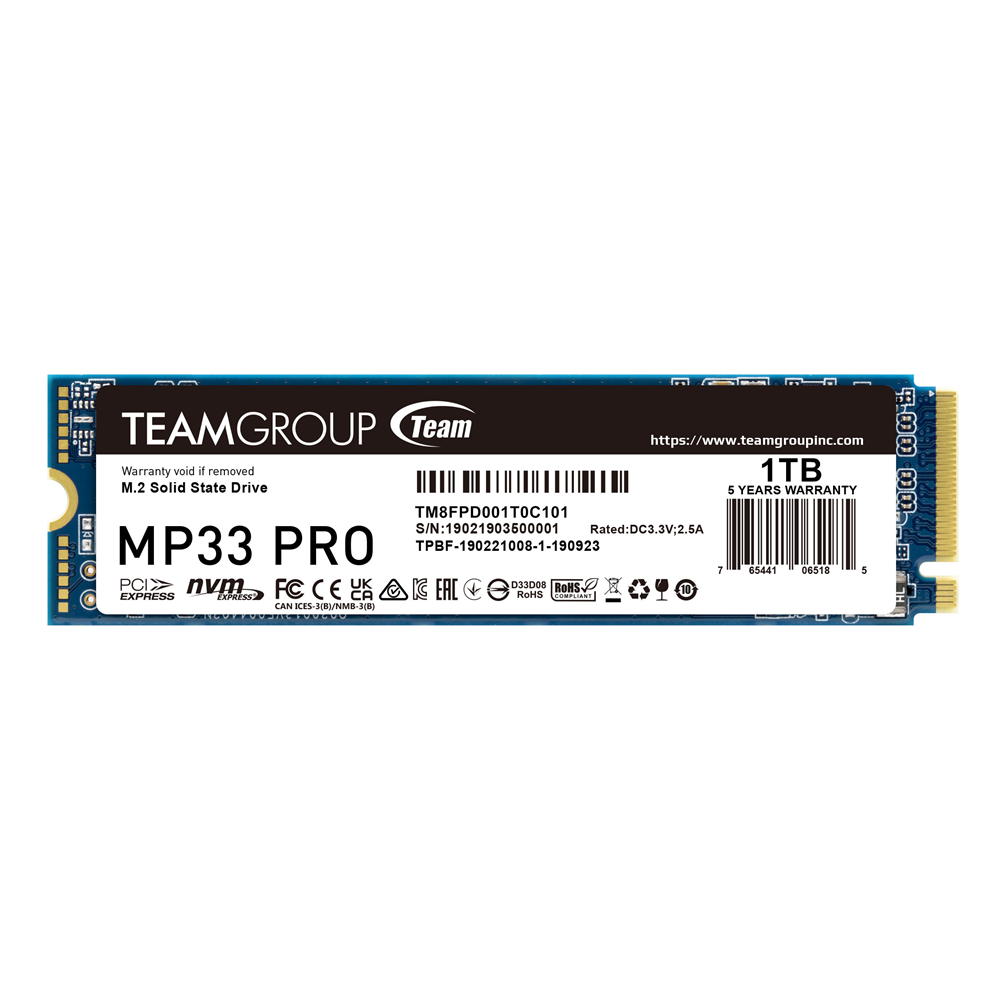 Team MP33 Pro PCIe 3.0 NVMe M.2 SSD