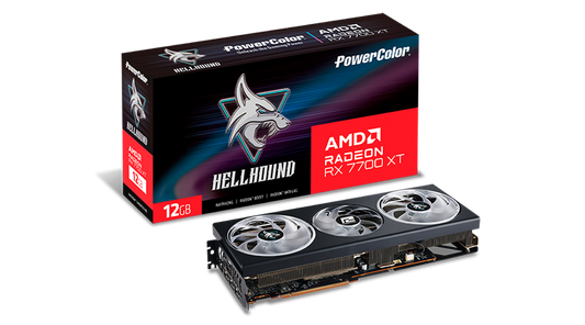 POWERCOLOR Hellhound AMD Radeon RX7700XT 12GB GDDR6