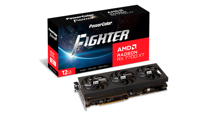 POWERCOLOR Fighter AMD Radeon RX7700XT 12GB GDDR6