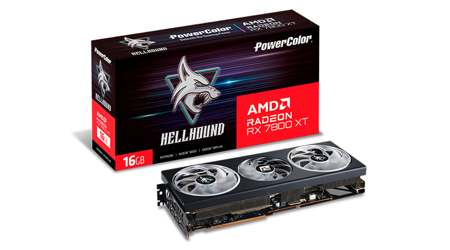 POWERCOLOR Hellhound AMD Radeon RX7800XT 16GB GDDR6