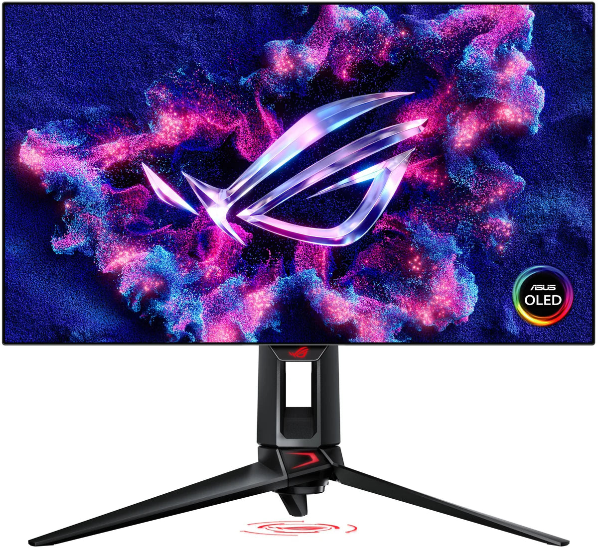 ROG Swift OLED PG27AQDP 電競顯示器 (26.5吋 / WQHD [2560 x 1440] / 480Hz / 0.03ms / 10bits W-OLED / G-Sync Compatible + FreeSync Premium / DisplayHDR TrueBlack 400 / 4軸人體工學支架)