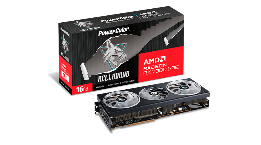 POWERCOLOR Hellhound AMD Radeon RX7900GRE 16GB GDDR6