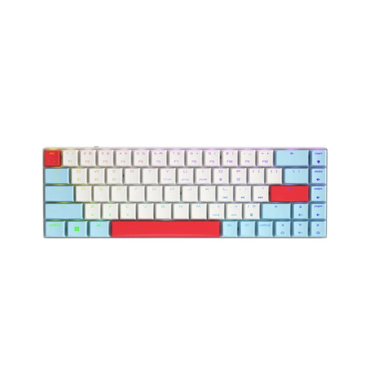 CHERRY MX-Low Profile紅軸2.1 Compact(68 Keys) RGB 機械式無線鍵盤(白框)