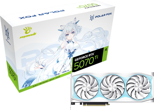 Manli Polar Fox GeForce RTX™ 5070 Ti OC 16GB GDDR7