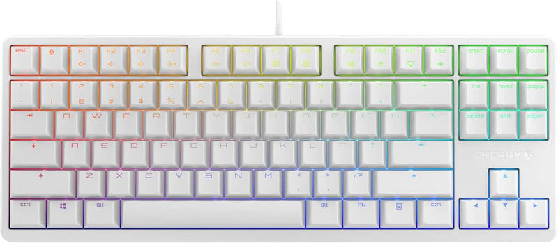 CHERRY G80-3000S TKL 白框RGB 機械式鍵盤 (青軸)