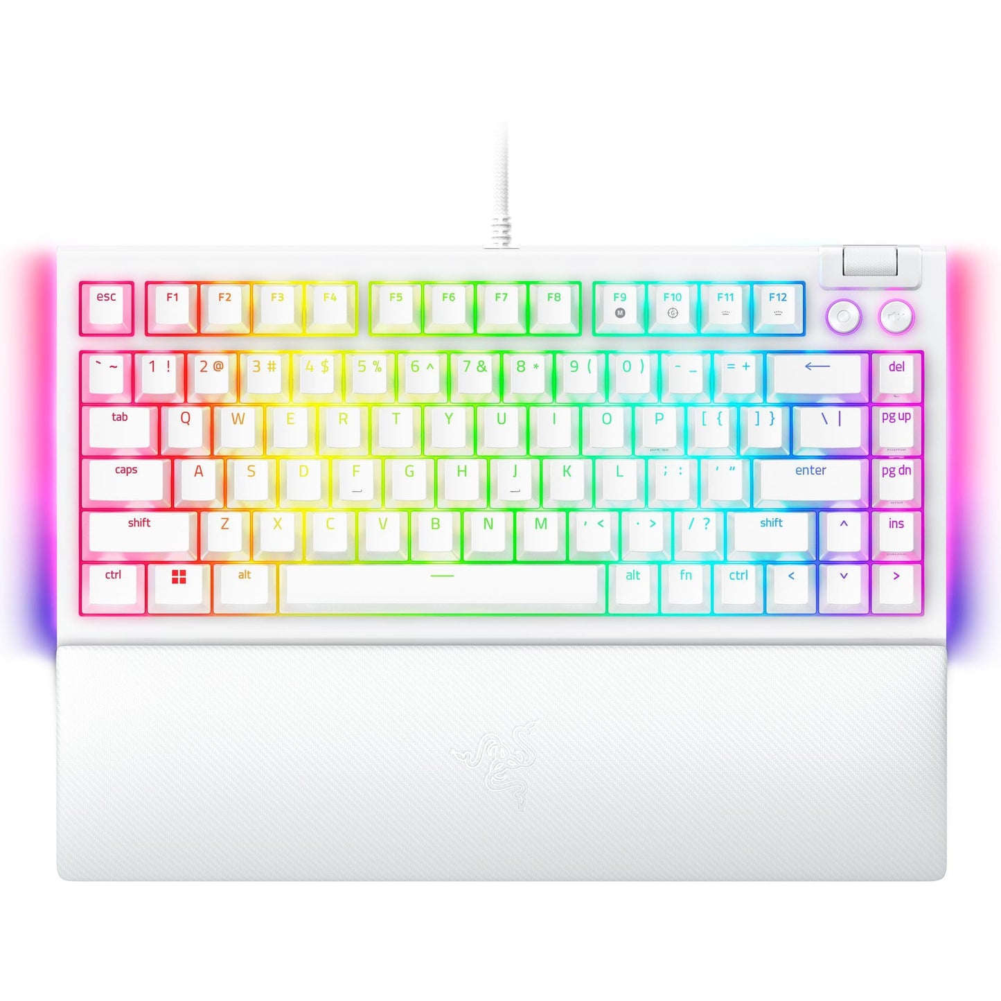 Razer BlackWidow V4 75% White (Orange Switch) 
US Layout