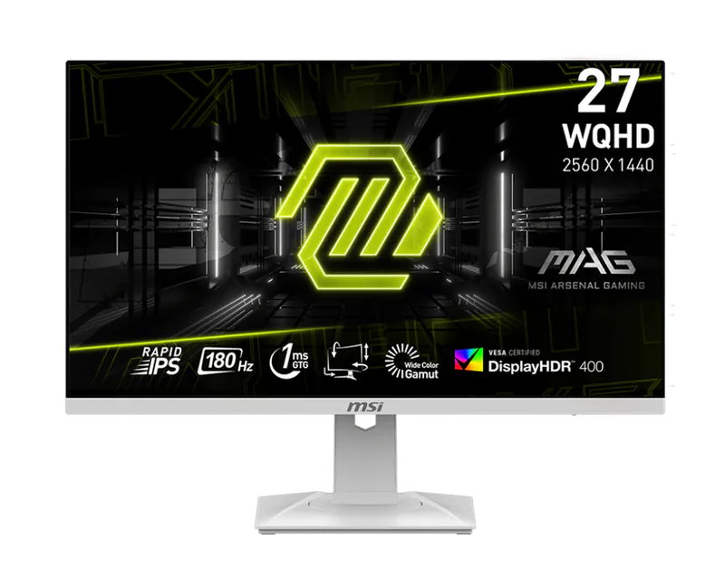 MSI MAG 274QRFW
27" 2K 180Hz IPS Gaming Monitor
可調升降