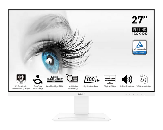 MSI Pro MP273AW 27" FHD 100Hz Monitor with built-in speaker HDMI Cable