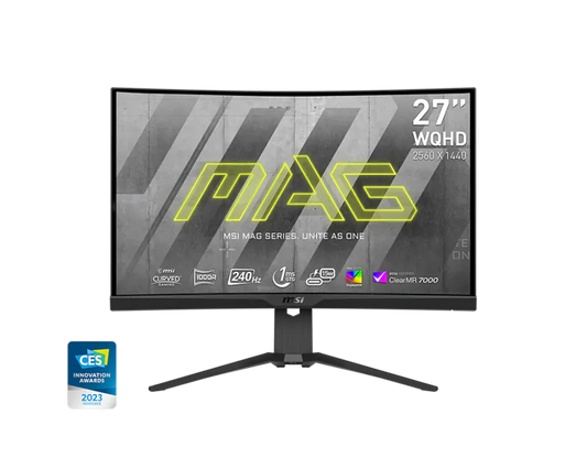 MSI MAG275CQRXF
27" 2K 240hz 1000R Rapid VA Curved Gaming Monitor
可調升降