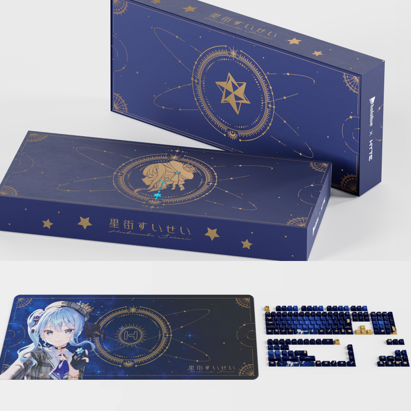 [預購八月中到貨] HYTE 鍵帽+滑鼠墊套裝《星街彗星》Hoshimachi Suisei