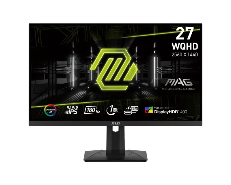 MSI MAG274QRF-QD E2 27" 2K 180Hz QD IPS Gaming Monitor可調升降