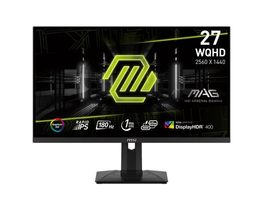 MSI MAG274QRF-QD E2 27" 2K 180Hz QD IPS Gaming Monitor可調升降