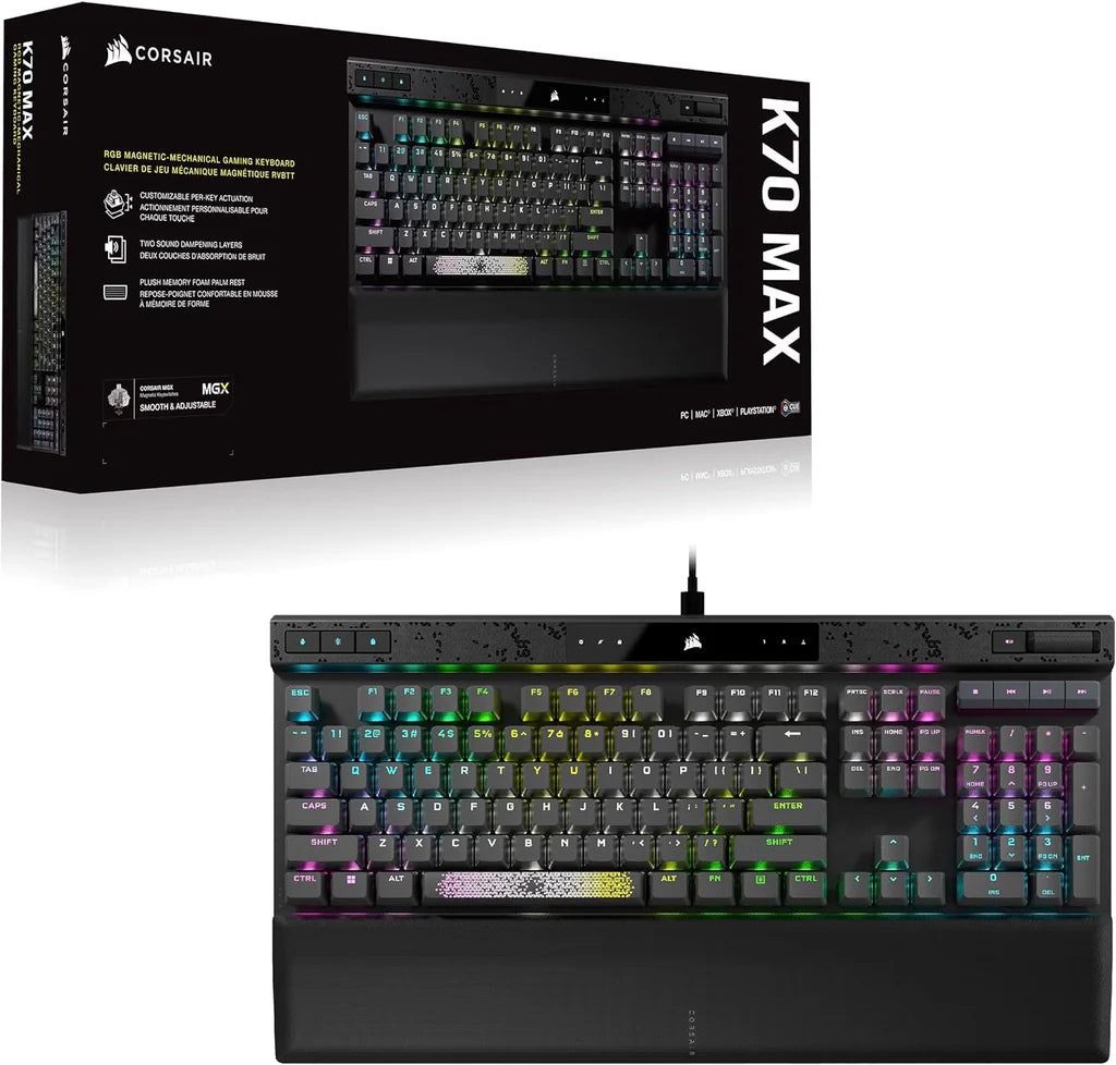 Corsair K70 MAX RGB Magnetic-Mechanical Gaming Keyboard 