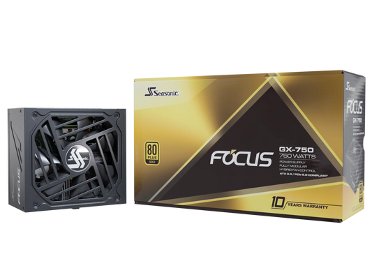 Seasonic Focus GX 750w ATX3.0 PCIe5.0 80 plus Gold Fully Modular