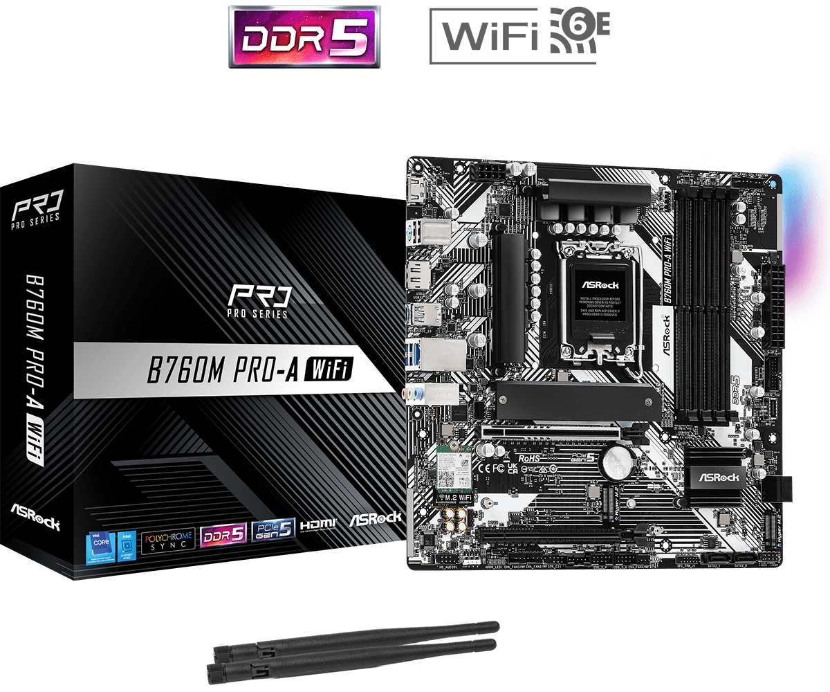 Asrock B760M PRO-A WIFI