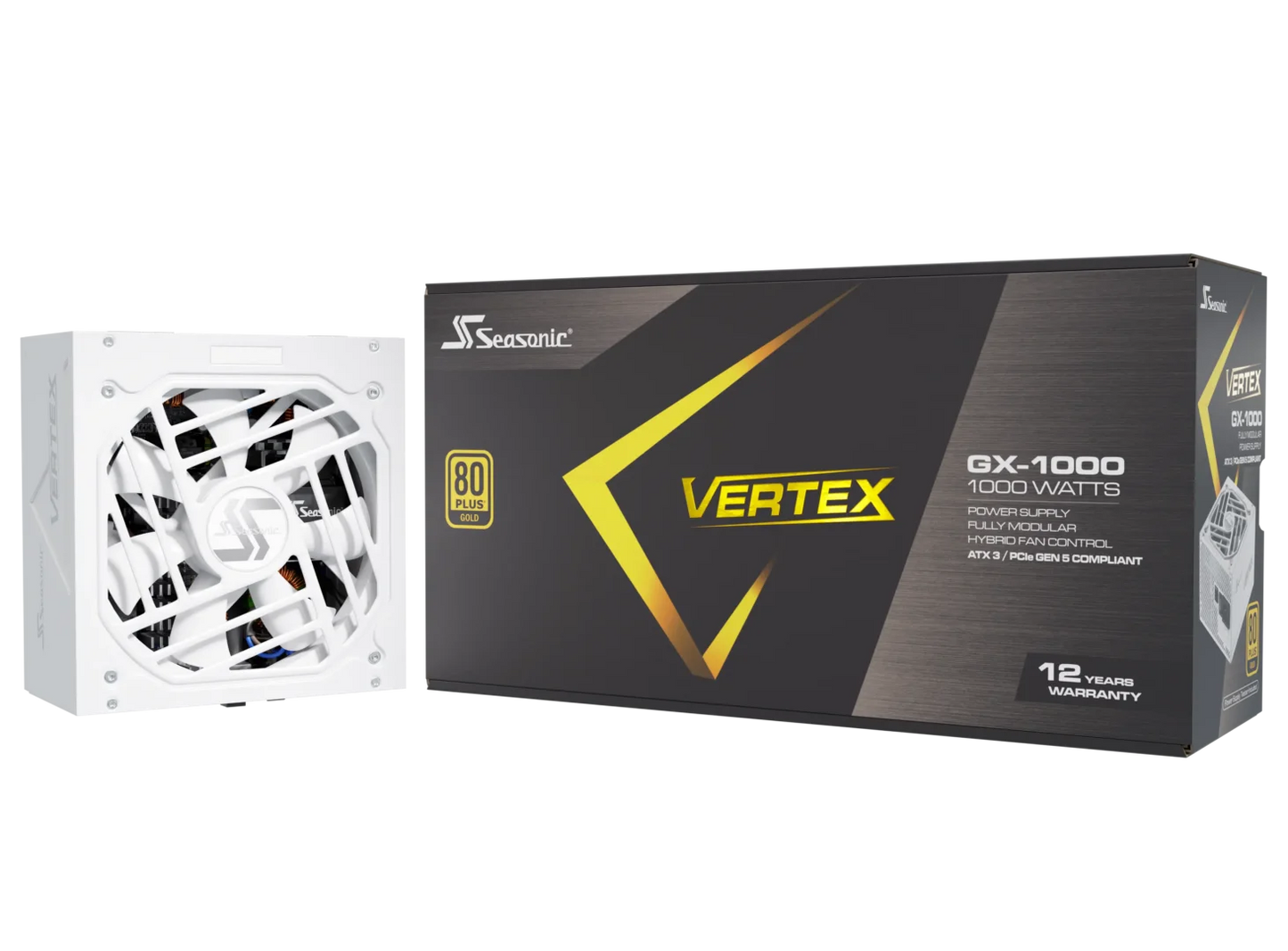 Seasonic Vertex GX 1000w White ATX3.0 PCIe5.0 80 plus Gold Fully Modular