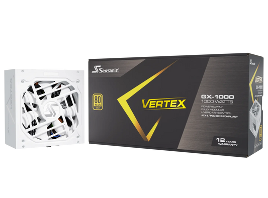 Seasonic Vertex GX 1000w White ATX3.0 PCIe5.0 80 plus Gold Fully Modular