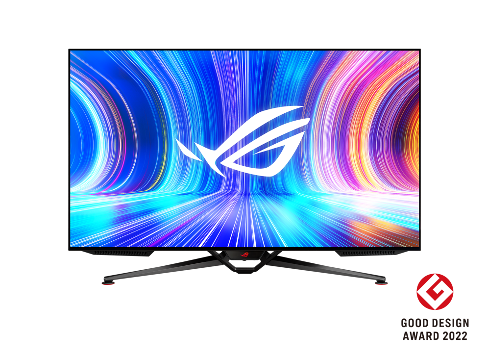 ASUS ROG Swift PG42UQ 41.5 吋 4K、OLED、138Hz (超頻)、0.1 ms (GTG)、G-SYNC® 相容、抗眩光微細紋理塗層、特製散熱技術、均勻亮度設定、98% DCI-P3、真 10 位元、HDMI® 2.1、DisplayPort™ 1.4