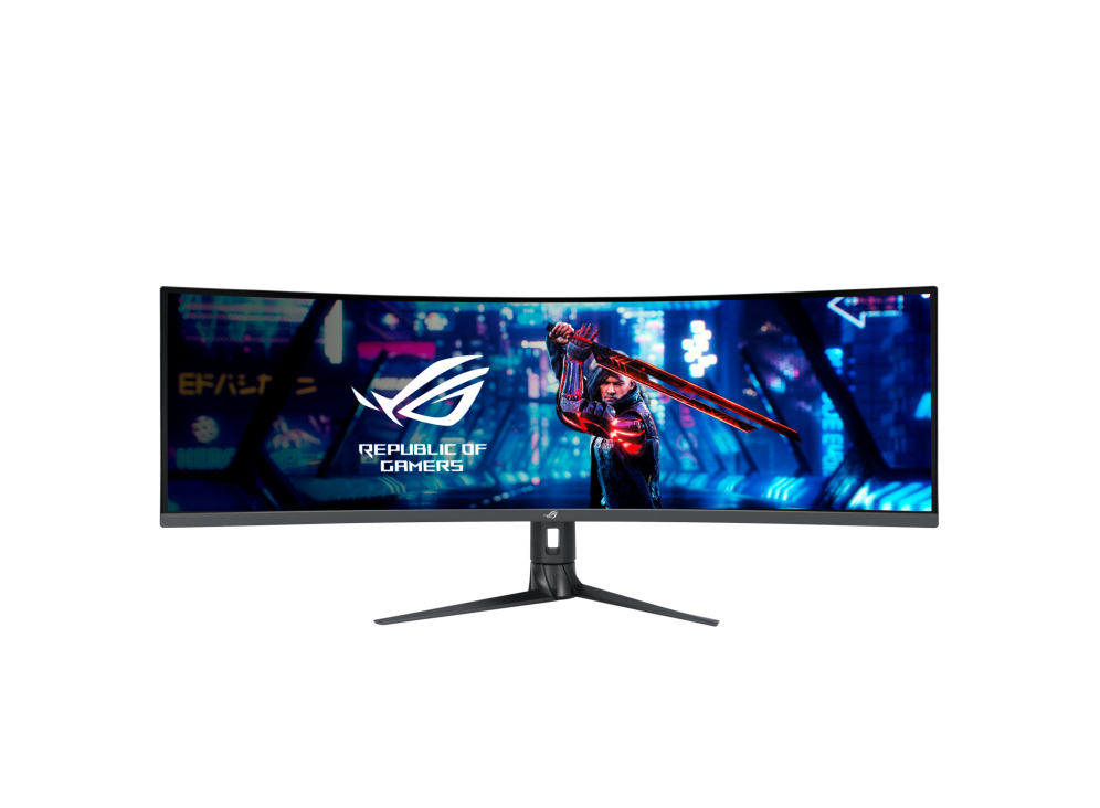 ASUS ROG Strix XG49WCR 49 吋、Double QHD 32:9 (5120 x 1440)、曲面、165Hz OC (144Hz 以上)、ELMB Sync, DisplayHDR 400、90% DCI-P3、DisplayPort 1.4、USB Type-C、Smart KVM、DisplayWidget、RJ-45 feature