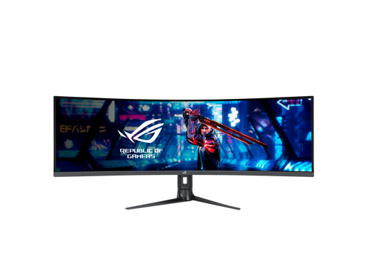 ASUS ROG Strix XG49WCR 49 吋、Double QHD 32:9 (5120 x 1440)、曲面、165Hz OC (144Hz 以上)、ELMB Sync, DisplayHDR 400、90% DCI-P3、DisplayPort 1.4、USB Type-C、Smart KVM、DisplayWidget、RJ-45 feature