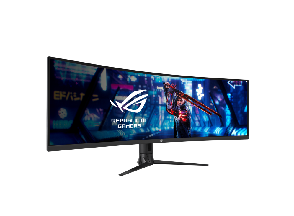 ASUS ROG Strix XG49WCR 49 吋、Double QHD 32:9 (5120 x 1440)、曲面、165Hz OC (144Hz 以上)、ELMB Sync, DisplayHDR 400、90% DCI-P3、DisplayPort 1.4、USB Type-C、Smart KVM、DisplayWidget、RJ-45 feature