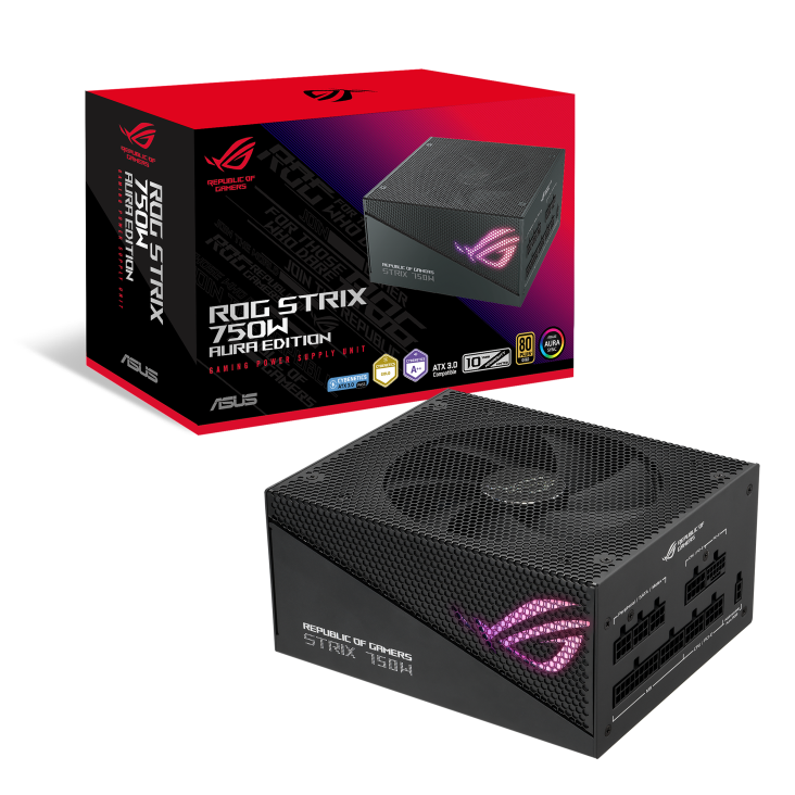 ASUS ROG Strix 750G 750w Aura Gaming ATX3.0 PCIe5.0 80 plus Gold Fully Modular