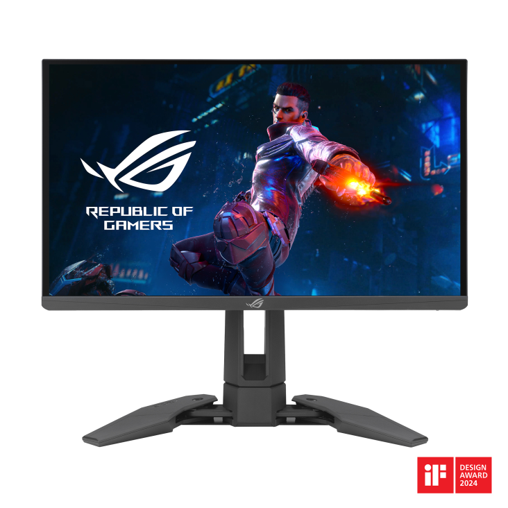 ASUS ROG Swift Pro PG248QP NVIDIA® G-SYNC® esports gaming monitor ― 24.1-inch FHD, 540 Hz overclocked (above 360Hz), Esports-TN panel, NVIDIA® Reflex Analyzer, ULMB 2, adjustable base, ESS codec, DisplayHDR™ 400