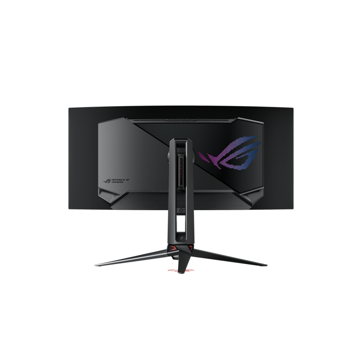 ASUS ROG Swift PG34WCDM 34 吋 (33.9 吋可視，3440 x 1440) 800R 曲面 OLED 面板、240 Hz、0.03 ms(GTG) 反應時間、G-SYNC® 相容、特製散熱技術、均勻亮度、ROG Smart KVM、90 W Type-C® 及 ASUS DisplayWidget Center