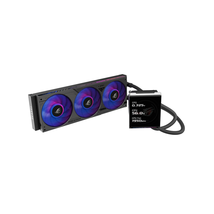 ASUS ROG Strix LC IV 360 ARGB LCD 黑色/白色