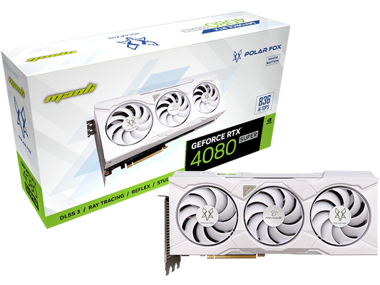 Manli Geforce RTX4080 SUPER 16GB GDDR6X Triple Cooler Polar Fox series