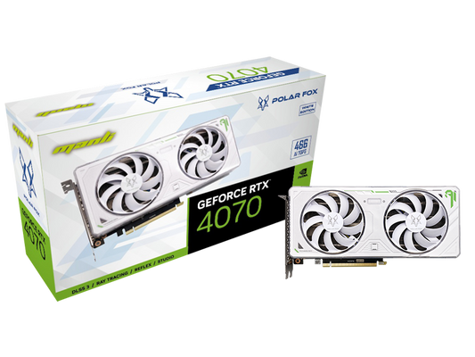 Manli Geforce RTX4070 12GB GDDR6 Twin Cooler Polar series