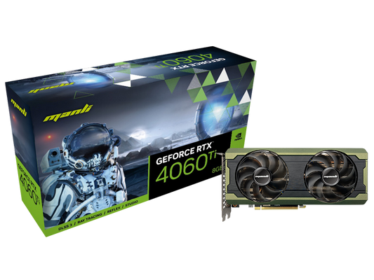 Manli Geforce RTX4060 TI 8GB GDDR6 Twin Cooler Nebula series